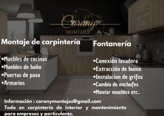  Instalaciones de electricidad, montajede muebles
