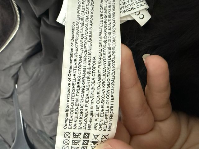 Chaquetón pelo conejo marrón