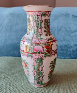 Jarrón porcelana vintage Macao