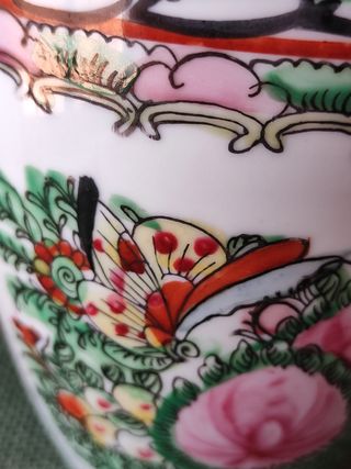 Jarrón porcelana vintage Macao