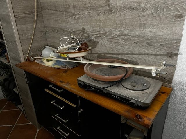 Lámpara fluorescente antigua