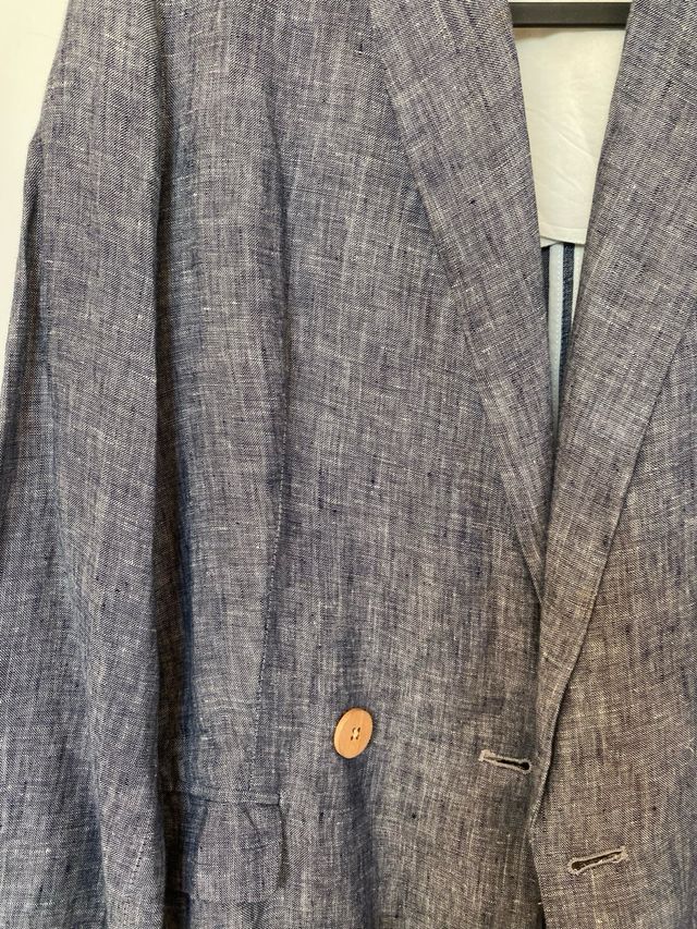 Blazer Mango azul marino