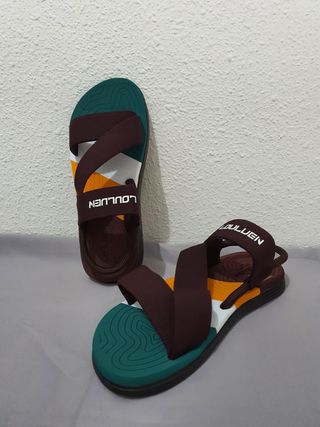 Sandalias LOULLUEN marrón-verde