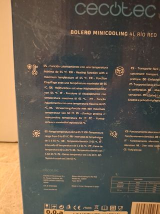 Mini nevera Cecotec Bolero 4L roja