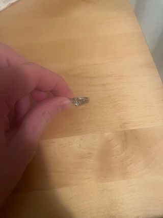 Anillo oro blanco diamantes