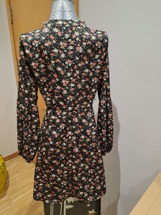Vestido floral negro - Talla L