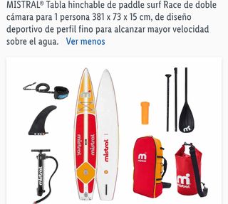 Tabla Paddle Surf Mistral Race Hinchable