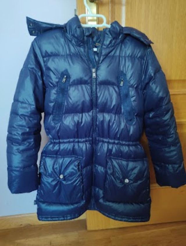 Plumífero niña azul marino