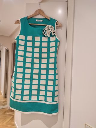 Vestido ANANY fiesta turquesa