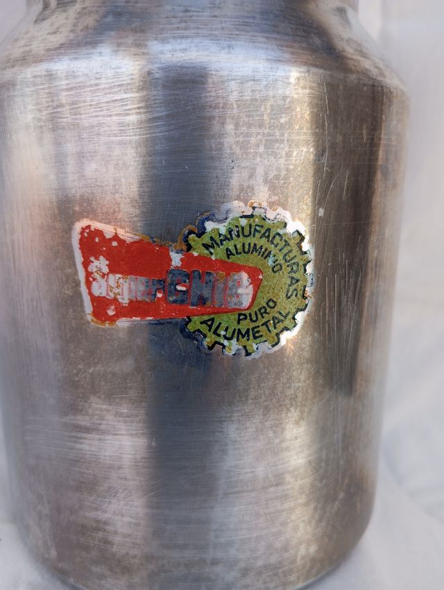 Lechera aluminio antigua