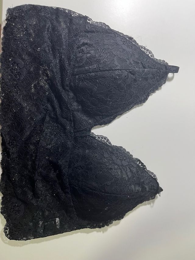 Top negro encaje