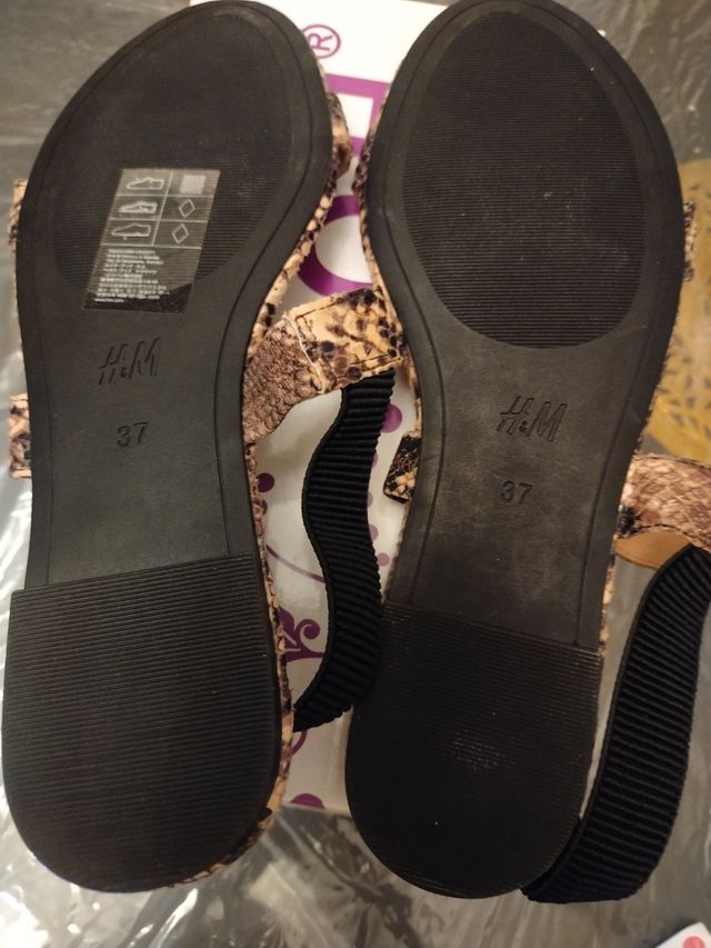 Sandalias H&M Serpiente Talla 37