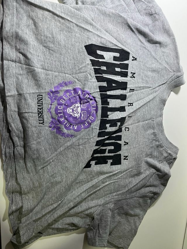 2 Camisetas cortas: Lila y Gris