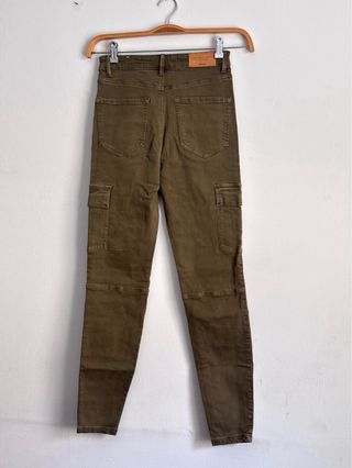 Pantalones cargo pitillo mujer talla 36