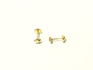 pendientes oro 18k con piedra
