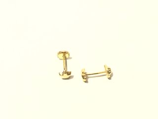 pendientes oro 18k con piedra