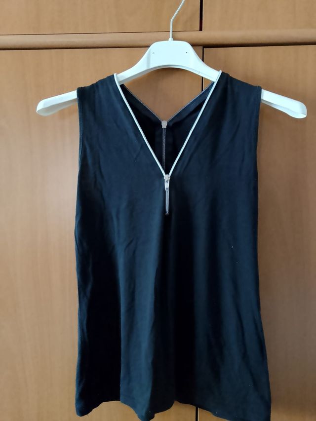 Bellissima camicia della marca Equipe!! E TOP NERO