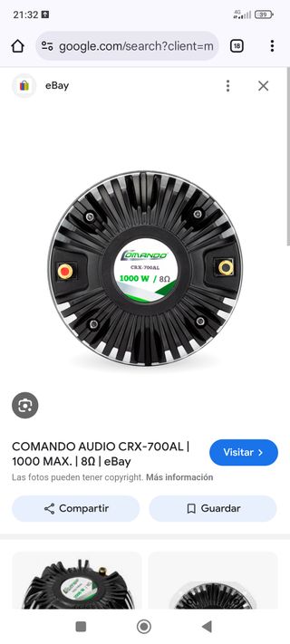 4 Trompetas 200rms - Motores Titanio