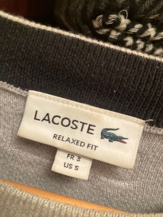Jersey de punto Lacoste gris
