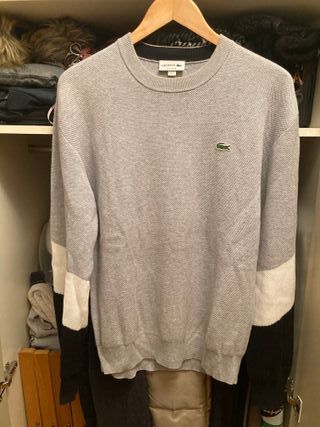 Jersey de punto Lacoste gris