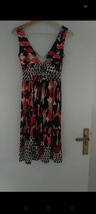 Vestido Nine West cóctel multicolor