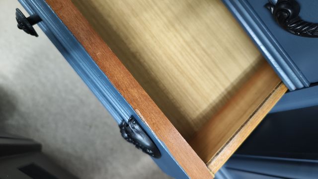 Pareja Mesillas noche mármol azul - 2 uds