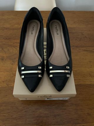 Zapatos Neftali negros,talla 37