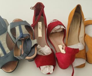 3 pares zapatos verano usados