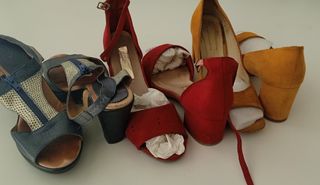 3 pares zapatos verano usados