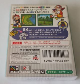 Mario Golf para Gameboy versión japonesa