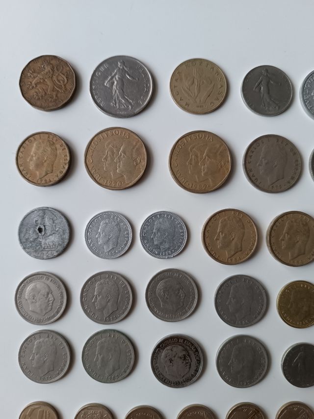Lote de 73 monedas antiguas
