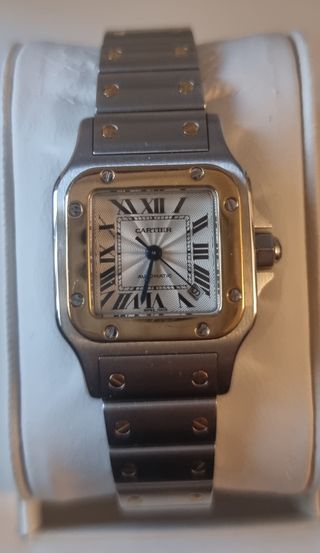 Reloj Cartier Santos - oro y plata