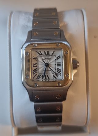 Reloj Cartier Santos - oro y plata