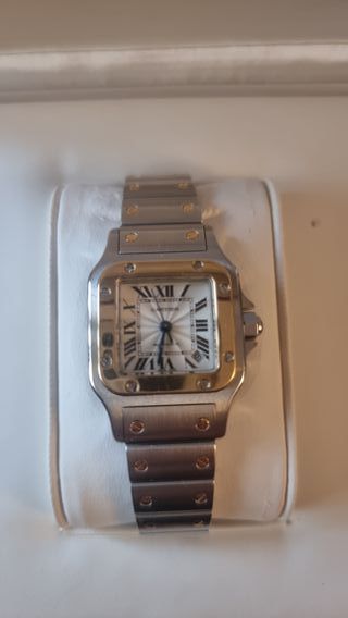 Reloj Cartier Santos - oro y plata