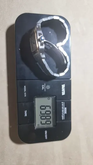 Reloj Cartier Santos - oro y plata