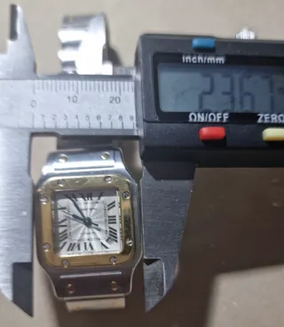 Reloj Cartier Santos - oro y plata