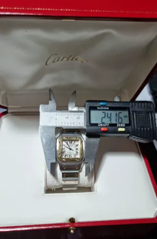 Reloj Cartier Santos - oro y plata