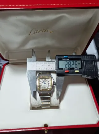 Reloj Cartier Santos - oro y plata