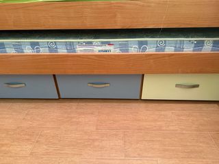 Cama nido infantil cama supletoria y cajones mader