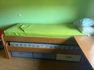 Cama nido infantil cama supletoria y cajones mader