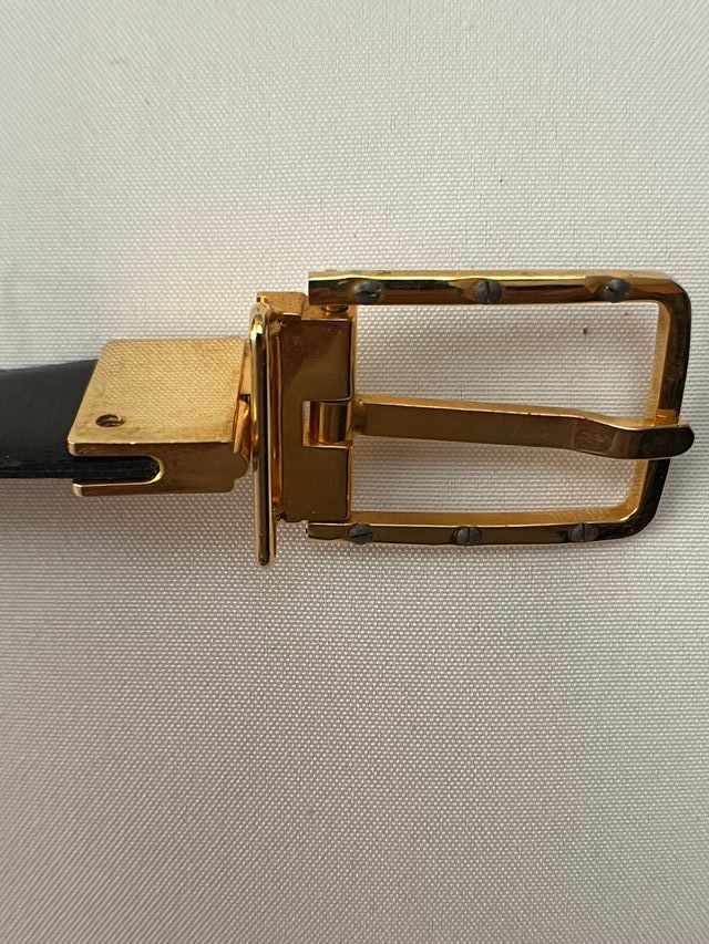 Cintura Mantegna doppia faccia nera e marrone