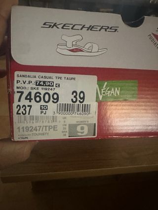 Sandalias Skechers beige - 39 NUEVAS 