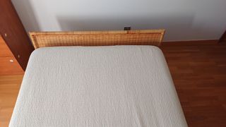 Cama mimbre beige
