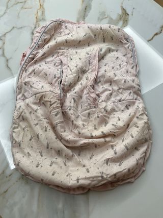Funda saco capazo rosa lunares y funda grupo cero
