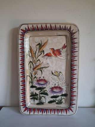 Piastra Ceramica Schiavon Dipinta a Mano