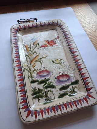 Piastra Ceramica Schiavon Dipinta a Mano