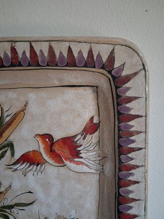 Piastra Ceramica Schiavon Dipinta a Mano