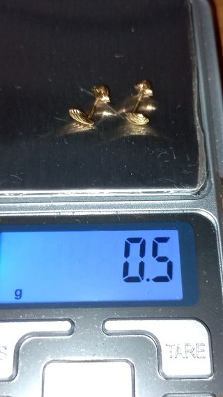 Pendientes oro bebé 18k