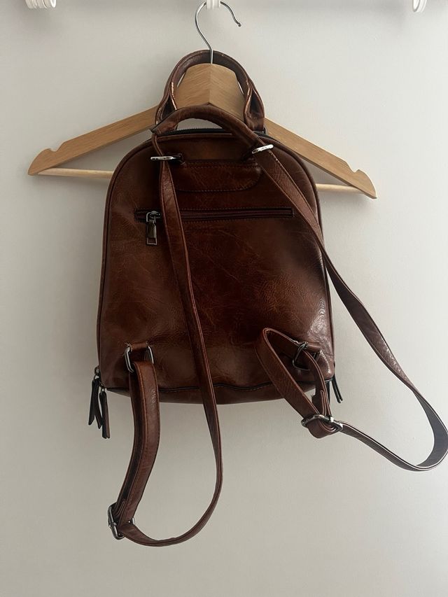 Mochila marrón vintage