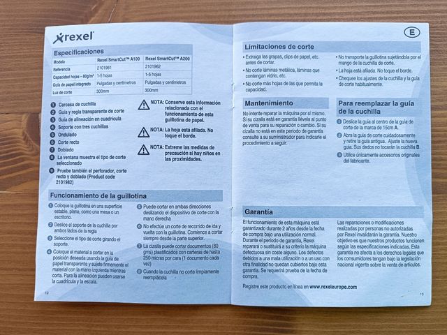 Rexel SmartCut A100/A200 - Guillotina A4